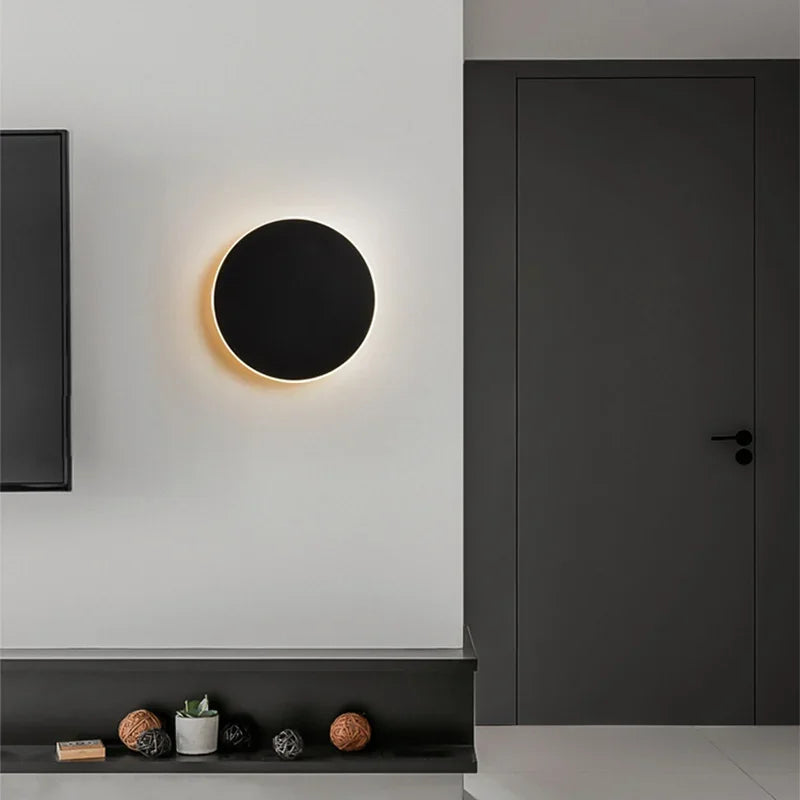 SUENTA Moderne Runde LED Wandleuchte mit Sensor – Energieeffiziente Innenbeleuchtung