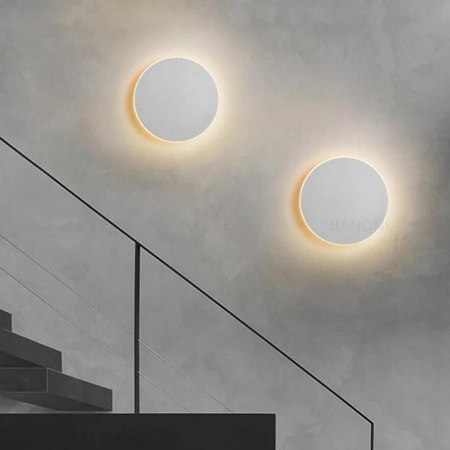 SUENTA Moderne Runde LED Wandleuchte mit Sensor – Energieeffiziente Innenbeleuchtung