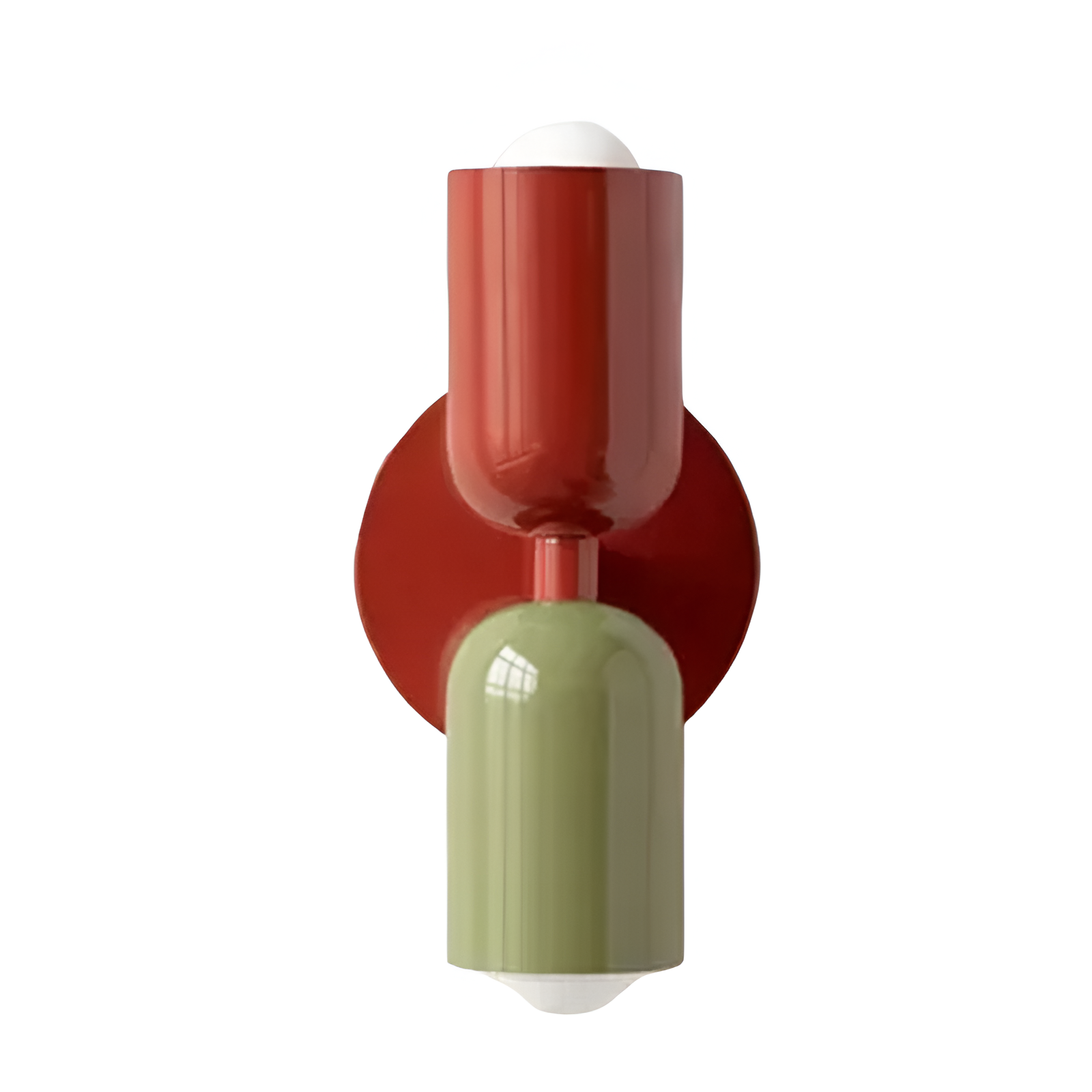 SUENTA Moderne Wandlampe mit LED und Indirekter Wandbeleuchtung – Energieeffizient und Vielseitig Rot Rot + Grün