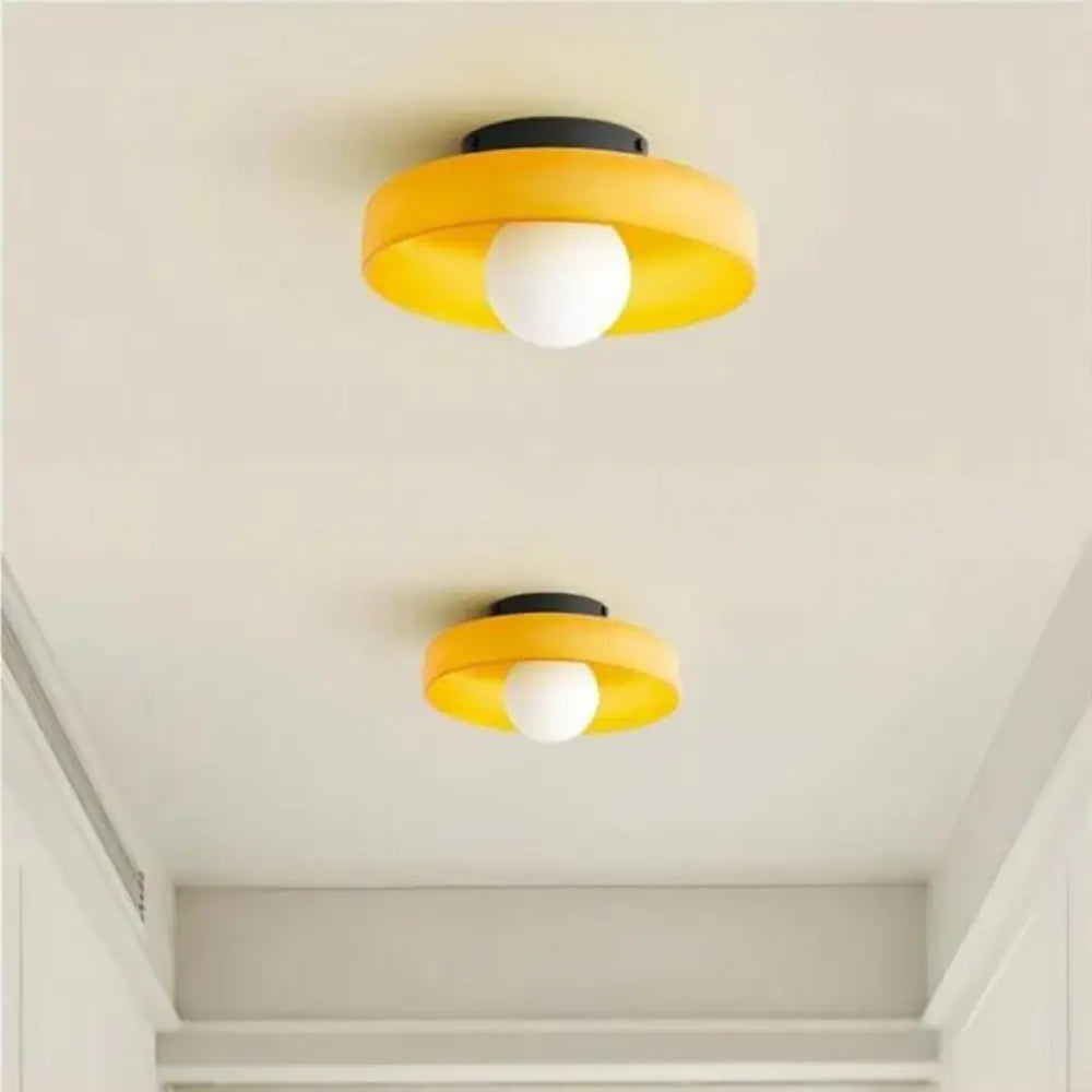 SUENTA Moderne Wandleuchte mit Farbigen Akzenten – 30 cm Durchmesser