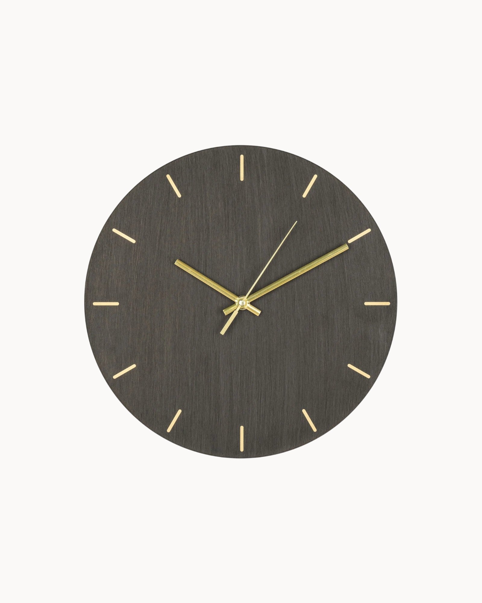 SUENTA Moderne Wanduhr aus Stahl und Metall mit Goldakzenten Ø30 cm Default