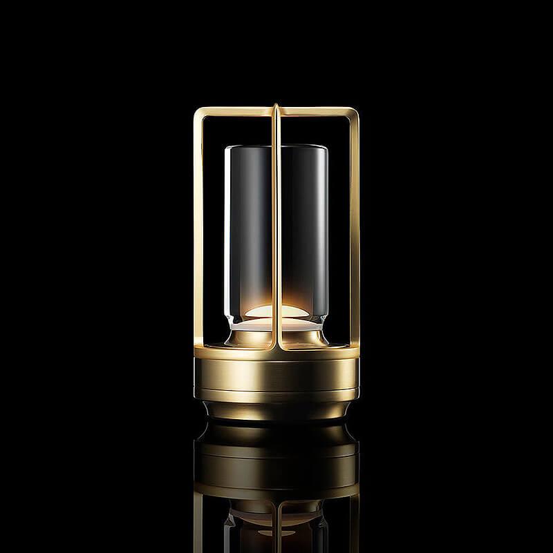 SUENTA Moderne Wasserdichte Tischlampe mit Touch-Steuerung – 6 Stunden Akku Gold