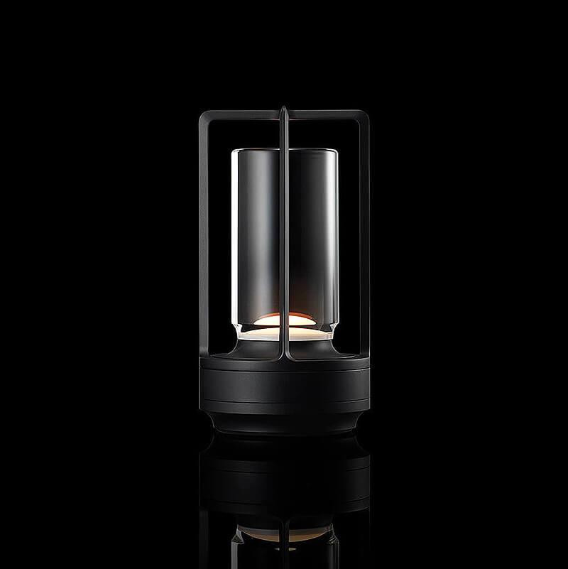 SUENTA Moderne Wasserdichte Tischlampe mit Touch-Steuerung – 6 Stunden Akku Schwarz