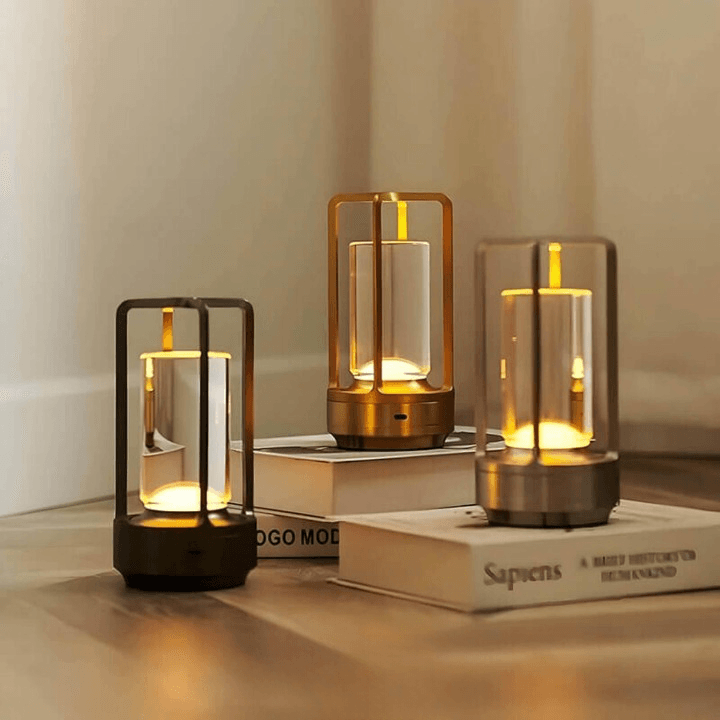 SUENTA Moderne Wasserdichte Tischlampe mit Touch-Steuerung – 6 Stunden Akku