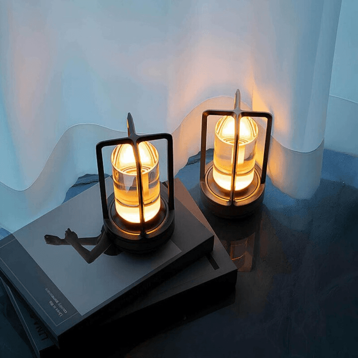 SUENTA Moderne Wasserdichte Tischlampe mit Touch-Steuerung – 6 Stunden Akku