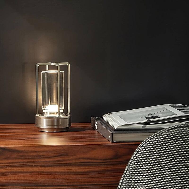 SUENTA Moderne Wasserdichte Tischlampe mit Touch-Steuerung – 6 Stunden Akku