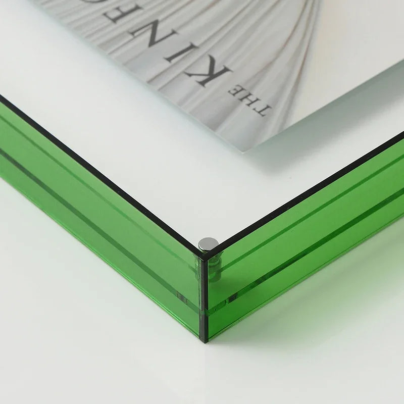 SUENTA Moderner Acryl Bilderrahmen Mit Farbigem Rand Mehrfarbig