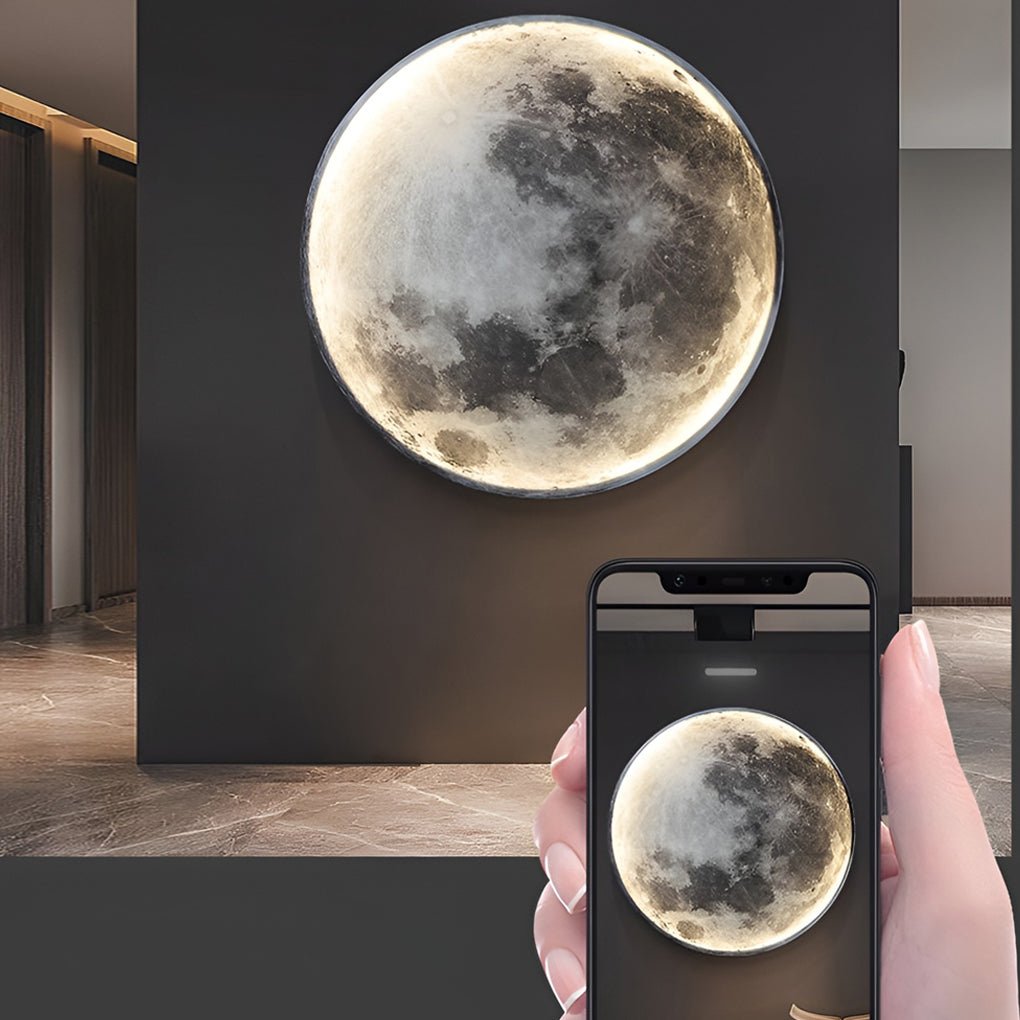 SUENTA Mond Wandlampe Led Wandkunst Für Schlafzimmer Stimmung