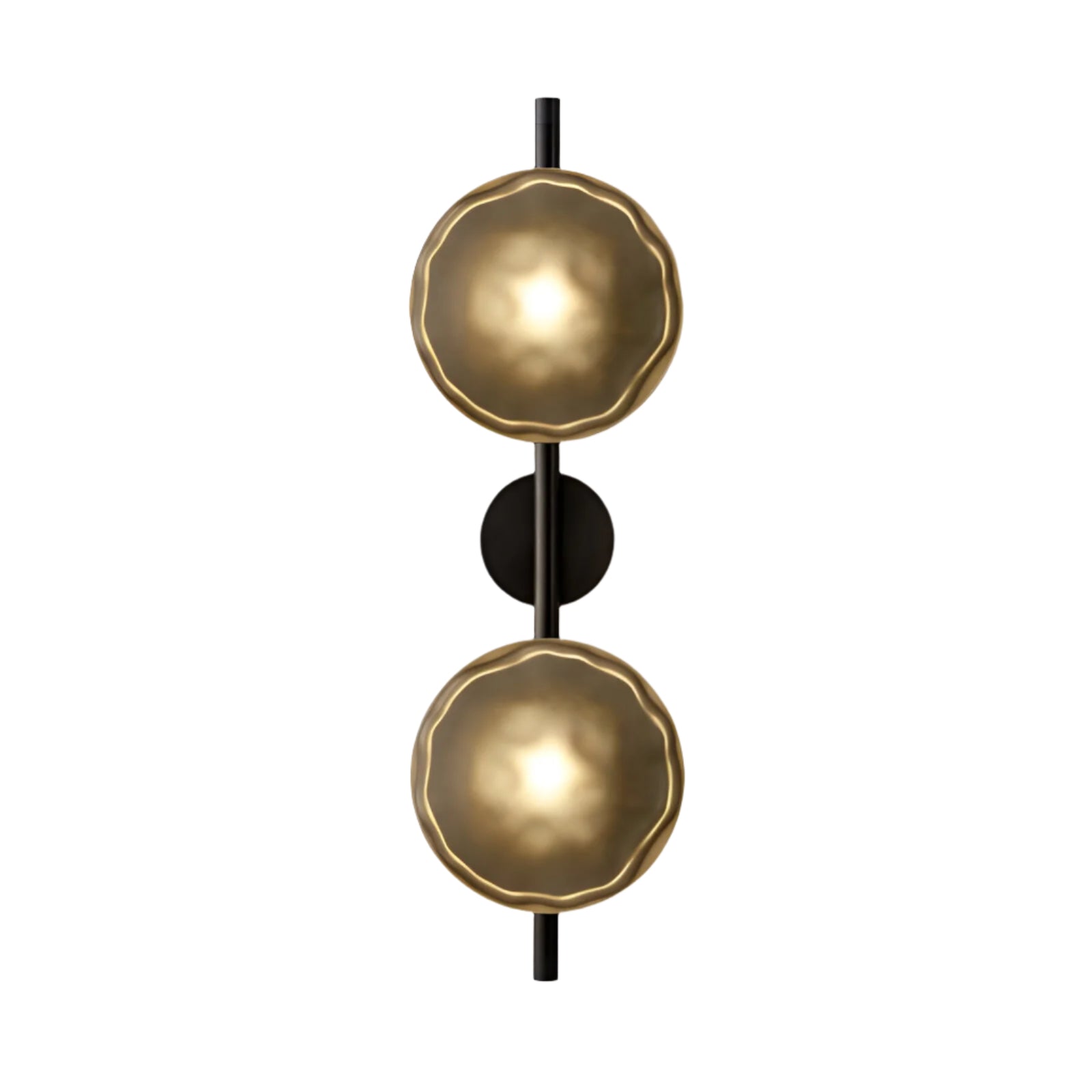 SUENTA Nordic Ceto Wandlampe aus Glas mit LED – Elegantes Design, 20 cm Schwarz Bernstein 65cm