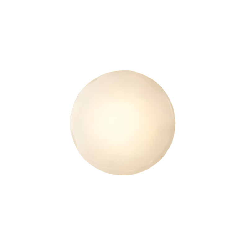 SUENTA Nordic Ceto Wandlampe aus Glas mit LED – Elegantes Design, 20 cm Gold Weiß 20cm
