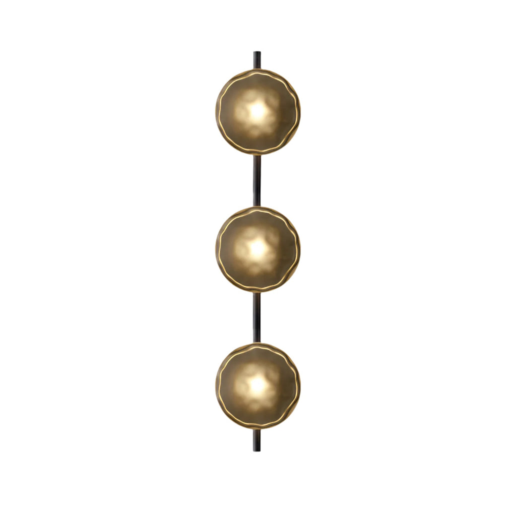 SUENTA Nordic Ceto Wandlampe aus Glas mit LED – Elegantes Design, 20 cm Schwarz Bernstein 95cm