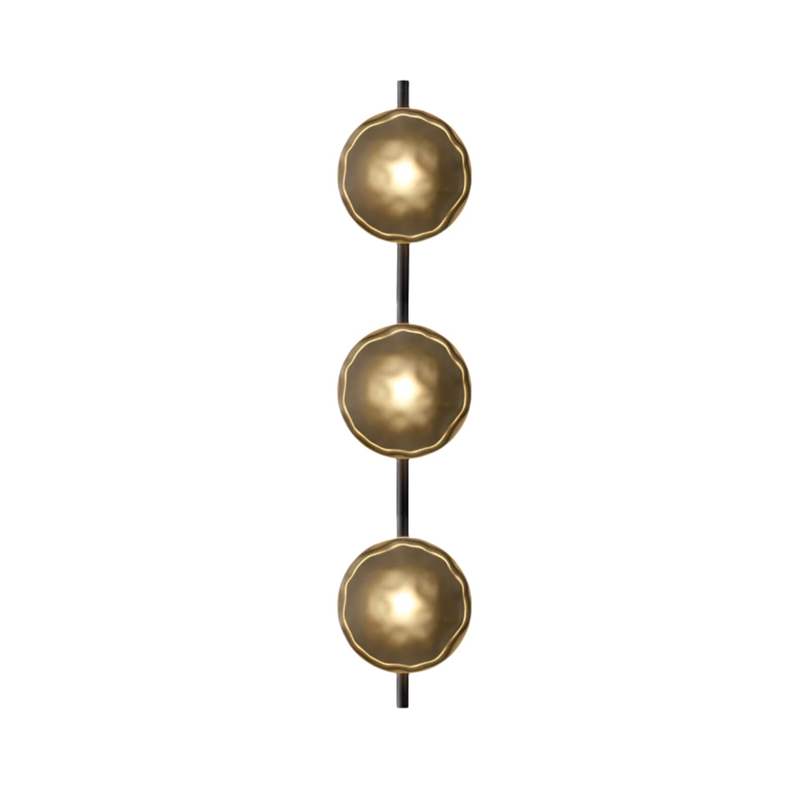 SUENTA Nordic Ceto Wandlampe aus Glas mit LED – Elegantes Design, 20 cm Schwarz Bernstein 95cm