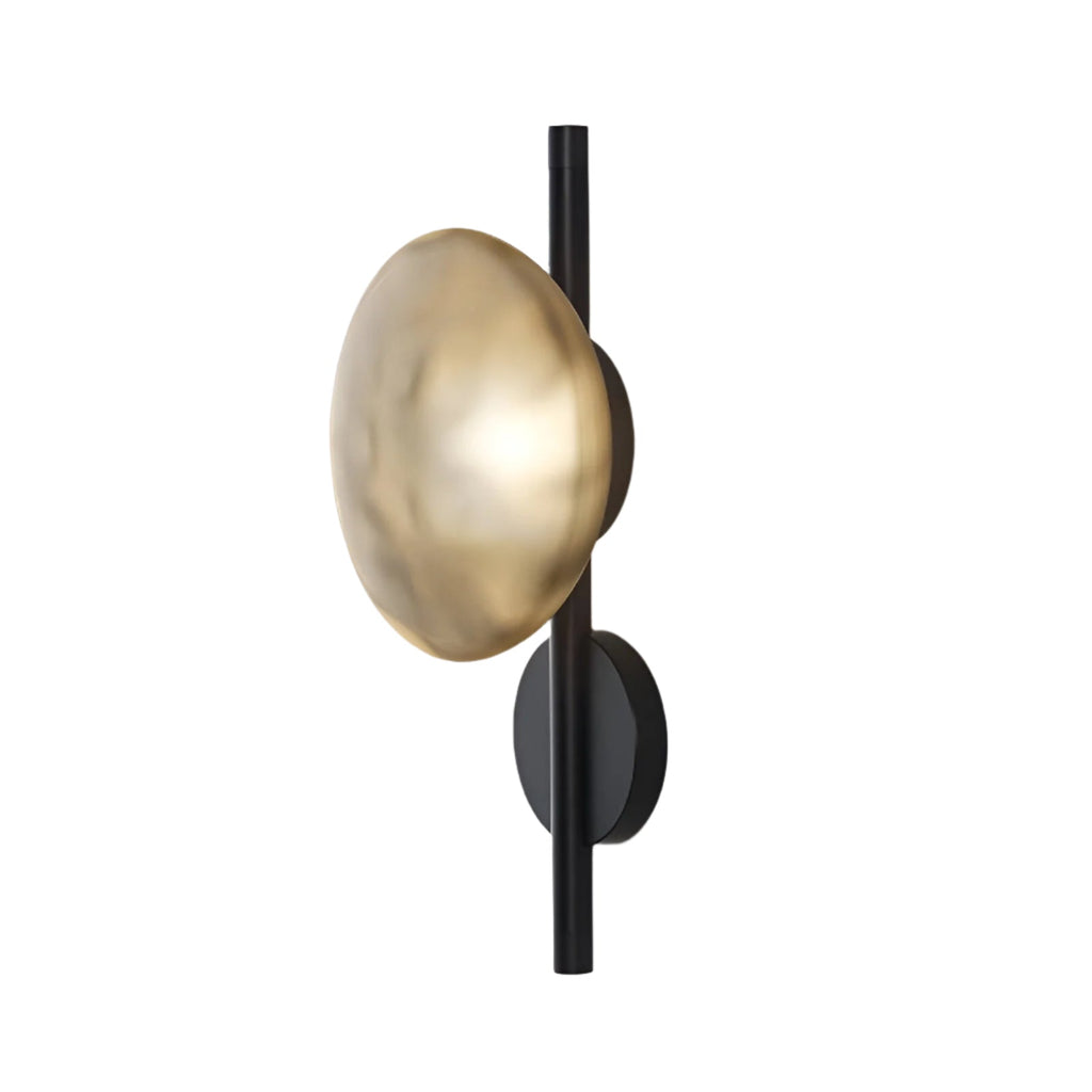 SUENTA Nordic Ceto Wandlampe aus Glas mit LED – Elegantes Design, 20 cm Schwarz Bernstein 38cm