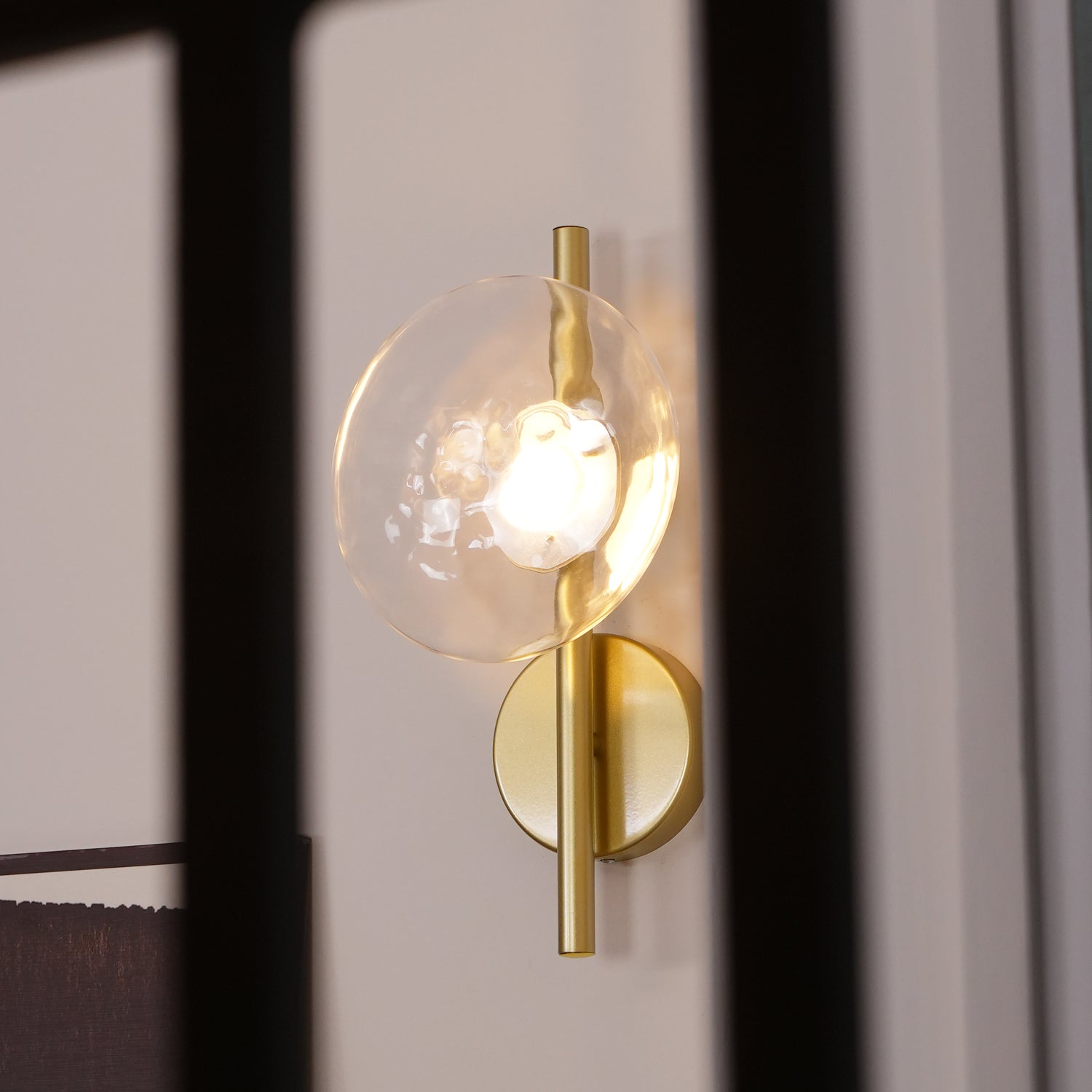 SUENTA Nordic Ceto Wandlampe aus Glas mit LED – Elegantes Design, 20 cm