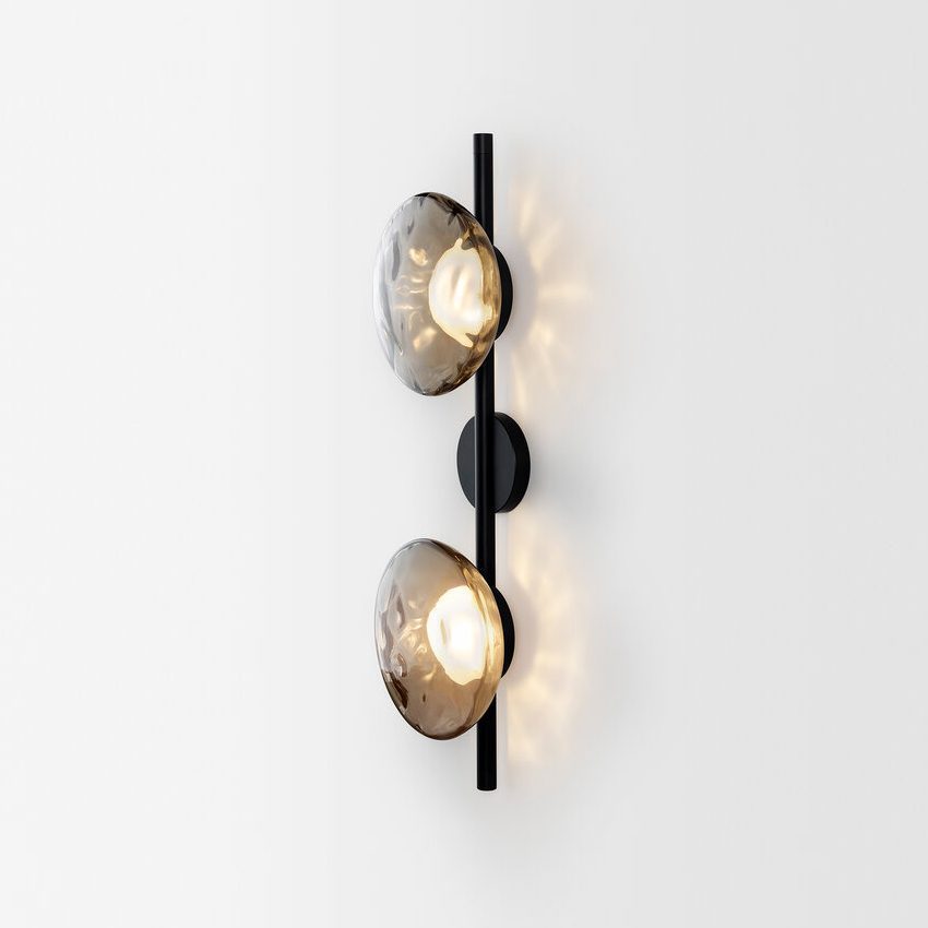 SUENTA Nordic Ceto Wandlampe aus Glas mit LED – Elegantes Design, 20 cm