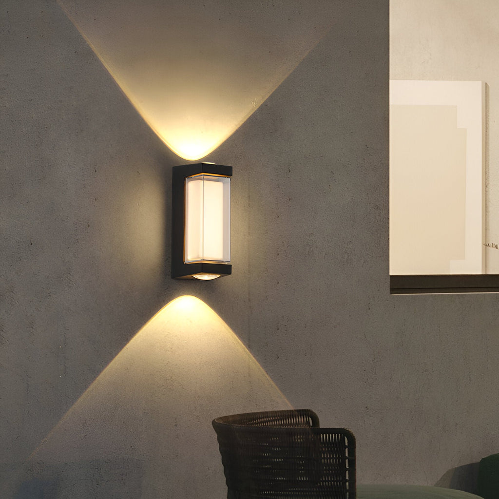 SUENTA Nordic Up Down Außenwandleuchte IP65 – Wasserdicht, Modern, LED