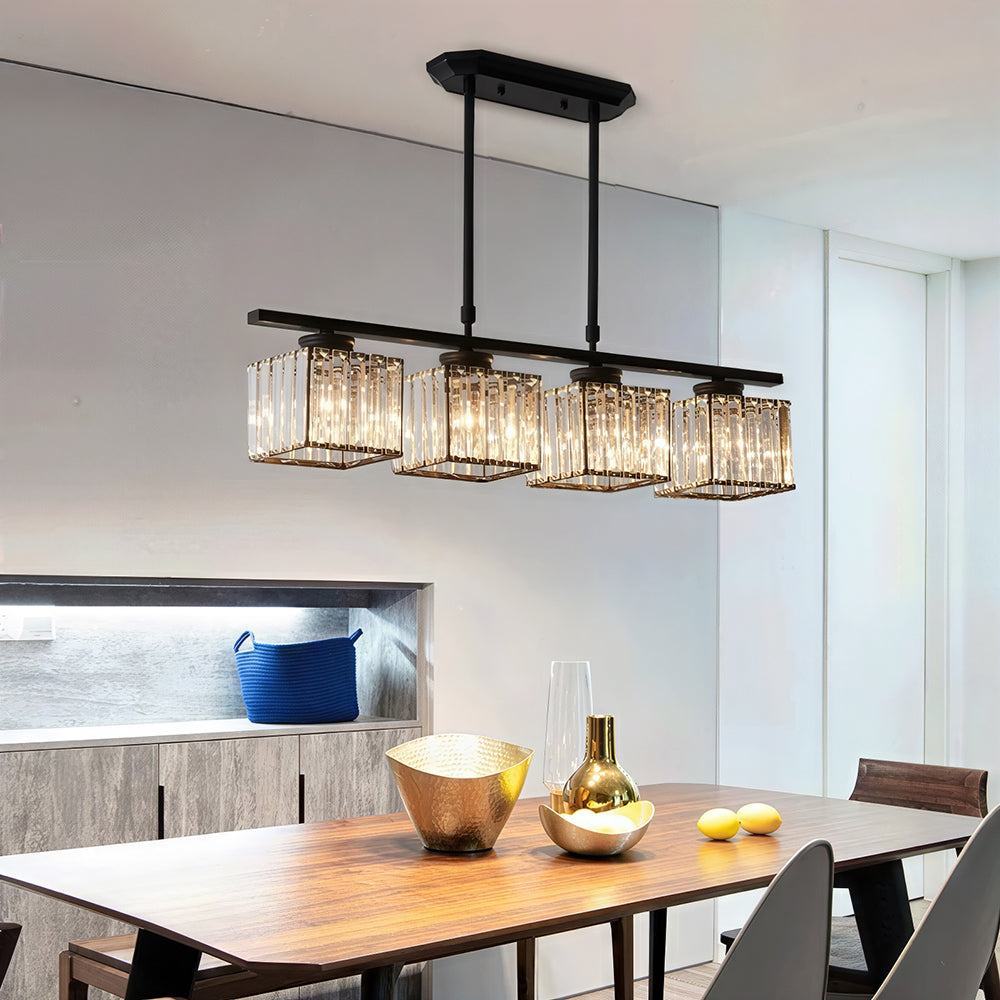 SUENTA Nordische Multihead Insel Pendelleuchte Mit Langem Glas
