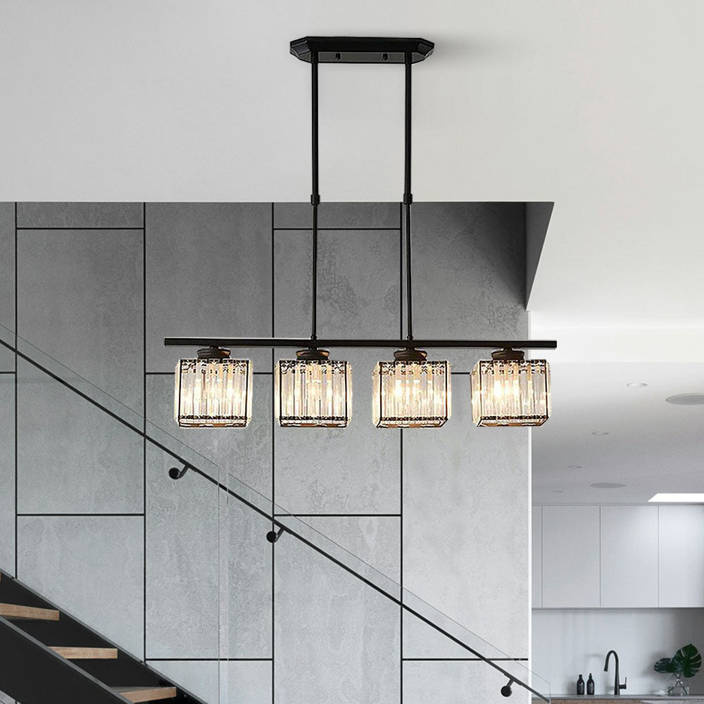 SUENTA Nordische Multihead Insel Pendelleuchte Mit Langem Glas