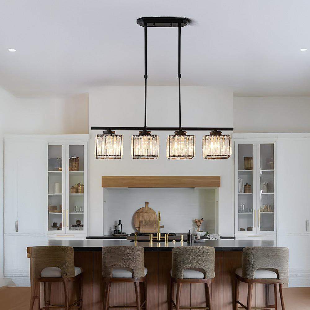 SUENTA Nordische Multihead Insel Pendelleuchte Mit Langem Glas