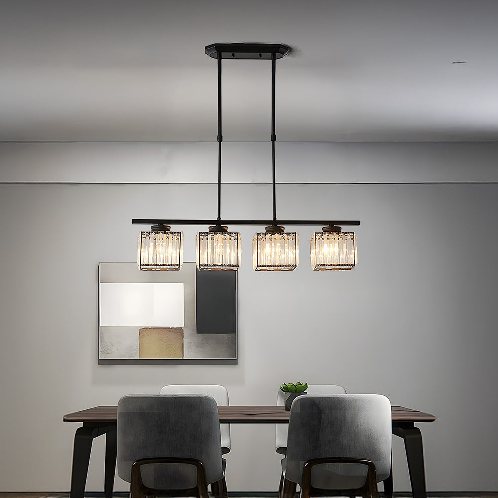 SUENTA Nordische Multihead Insel Pendelleuchte Mit Langem Glas