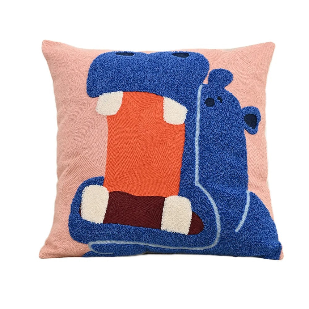 SUENTA Nordischer Kissenbezug 45x45 cm Mit Tierstickerei Für Sofa Hema