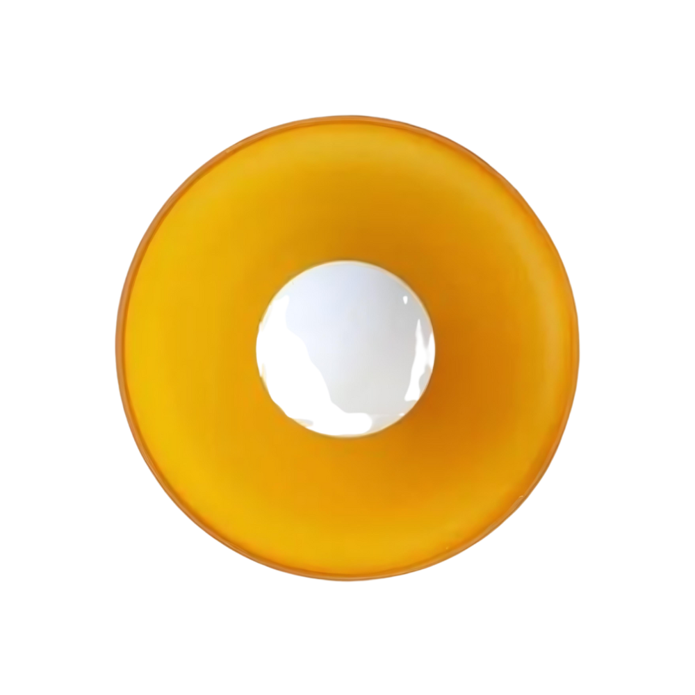 SUENTA Olive Disc Wandleuchten für Wand- und Deckenmontage – 25 cm, Modernes Design Goldgelb