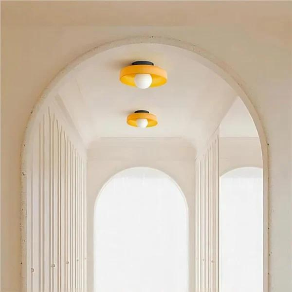 SUENTA Olive Disc Wandleuchten für Wand- und Deckenmontage – 25 cm, Modernes Design