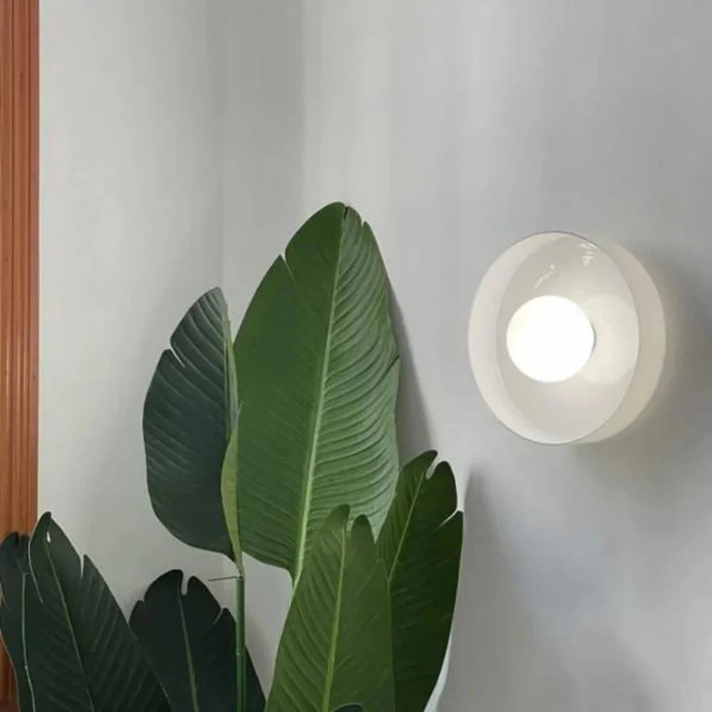 SUENTA Olive Disc Wandleuchten für Wand- und Deckenmontage – 25 cm, Modernes Design