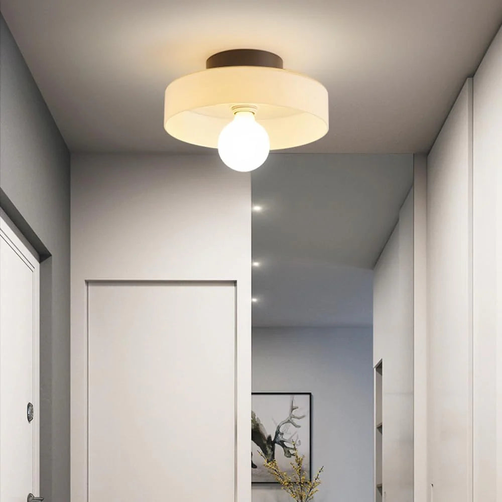SUENTA Olive Disc Wandleuchten für Wand- und Deckenmontage – 25 cm, Modernes Design
