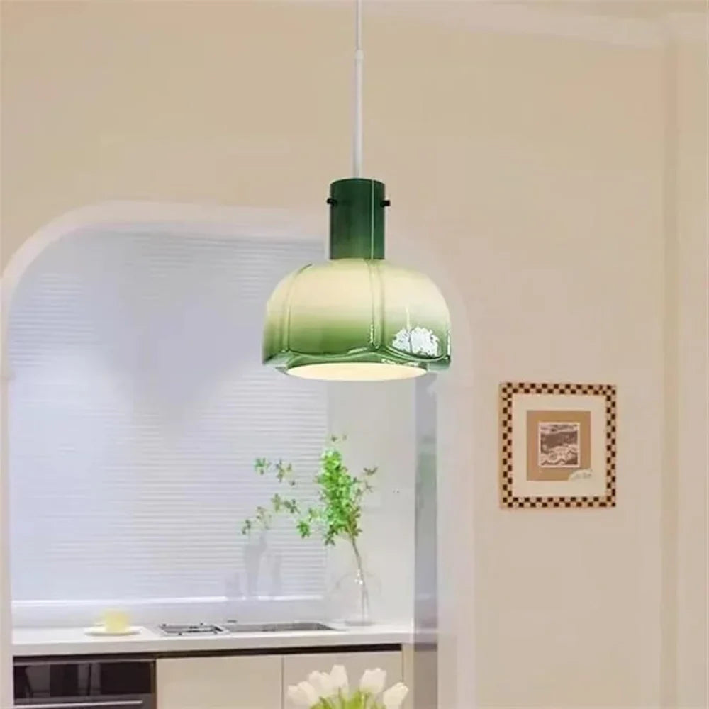 SUENTA Pendelleuchte Eloise – Elegante Hängelampe für Esszimmer und Küche Grün