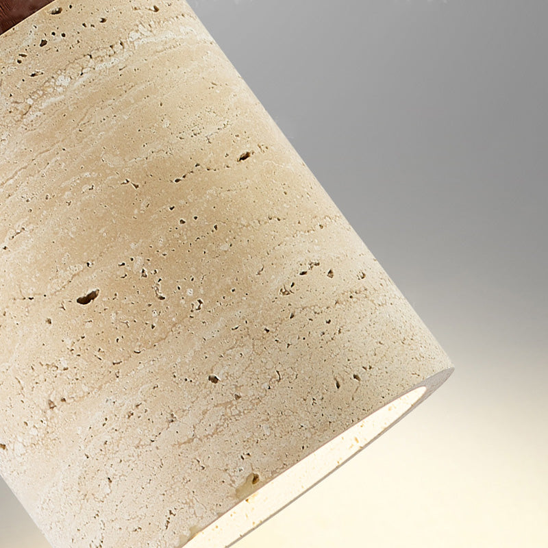 SUENTA Pendelleuchte aus Travertin mit nordischem Design – 12cm Durchmesser
