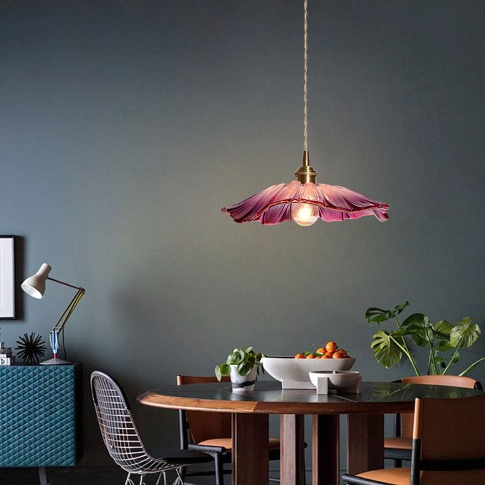 SUENTA Retro Pendelleuchte Aus Glas Mit Blumenmuster Esszimmer