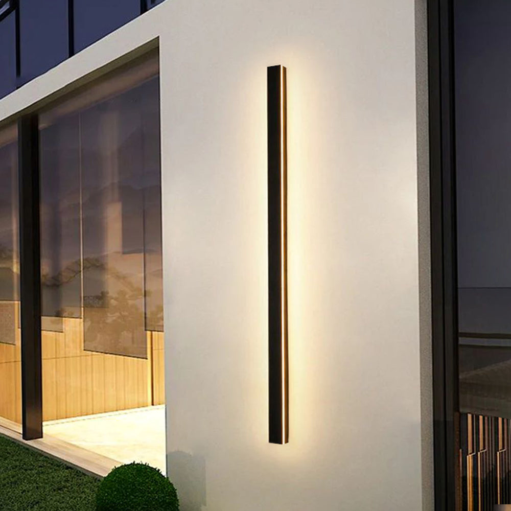 SUENTA Schwarze LED Außenwandleuchte Mit Zeitlosem Design