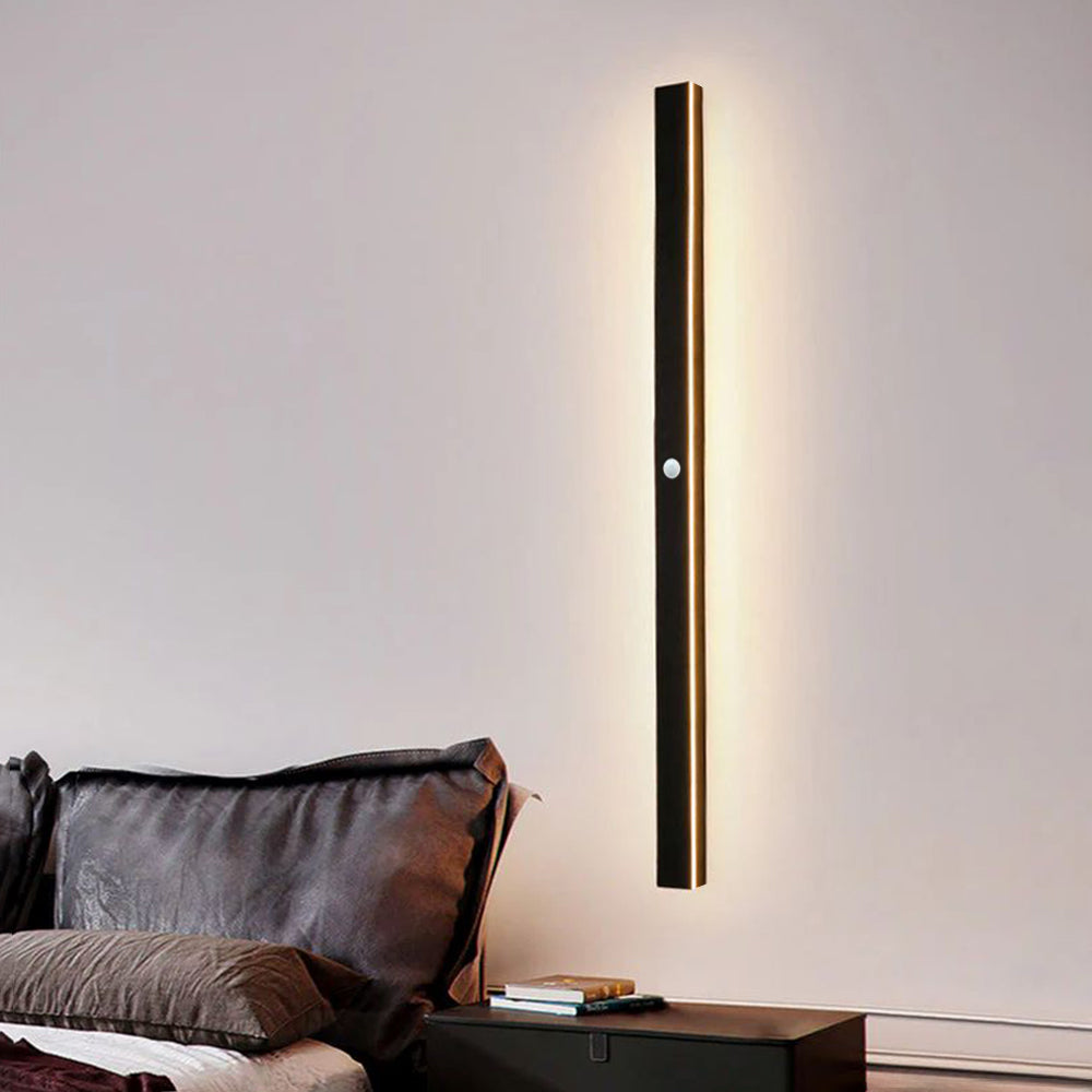 SUENTA Schwarze LED Außenwandleuchte Mit Zeitlosem Design Dimmbar mit Bewegungsmelder