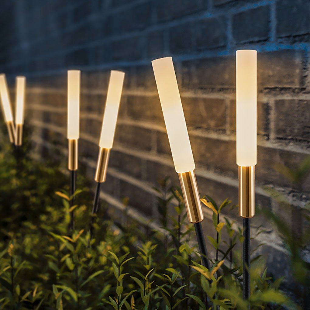 SUENTA Sechs Teilige Solar Schilf Außenleuchten Garten LED 65cm