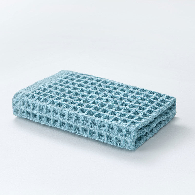 SUENTA Set Aus 6 Baumwolle Waffeltüchern Weich Absorbierend Zuhause Blau 34*34cm