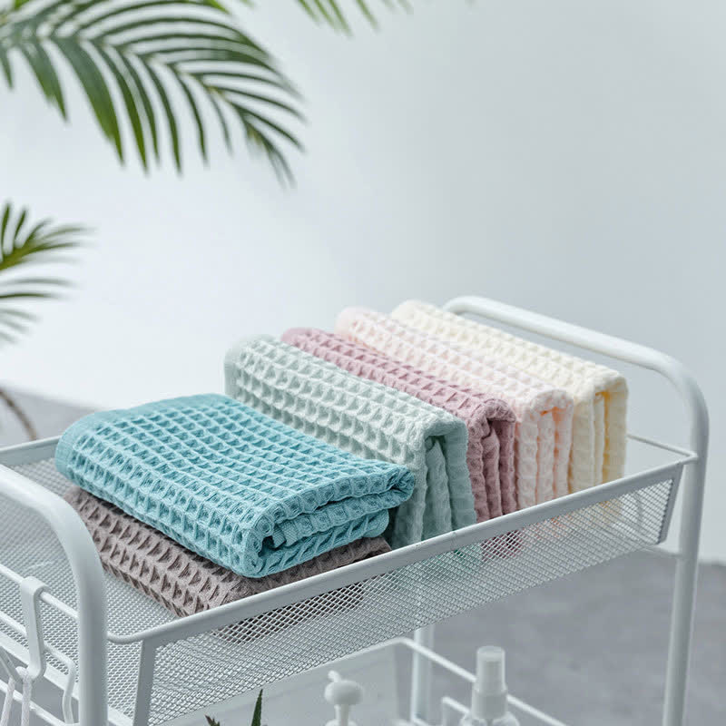 SUENTA Set Aus 6 Baumwolle Waffeltüchern Weich Absorbierend Zuhause