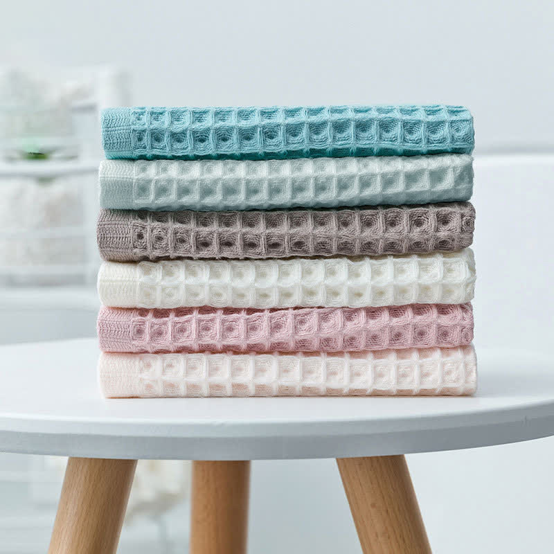 SUENTA Set Aus 6 Baumwolle Waffeltüchern Weich Absorbierend Zuhause