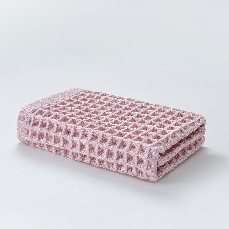 SUENTA Set Aus 6 Baumwolle Waffeltüchern Weich Absorbierend Zuhause Rosa 34*34cm