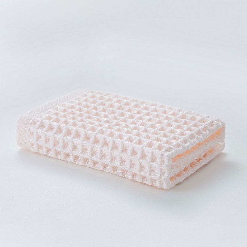 SUENTA Set Aus 6 Baumwolle Waffeltüchern Weich Absorbierend Zuhause Hellrosa 34*34cm