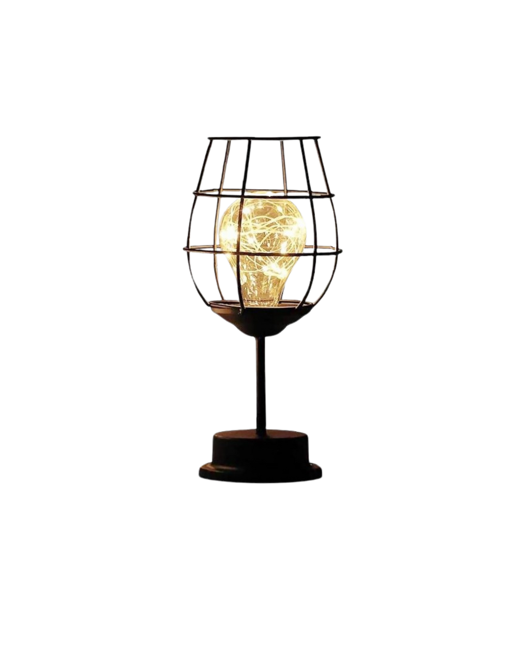 SUENTA Skulpturale Tischlampe mit Goldakzenten – Handgefertigte Eleganz Stil B