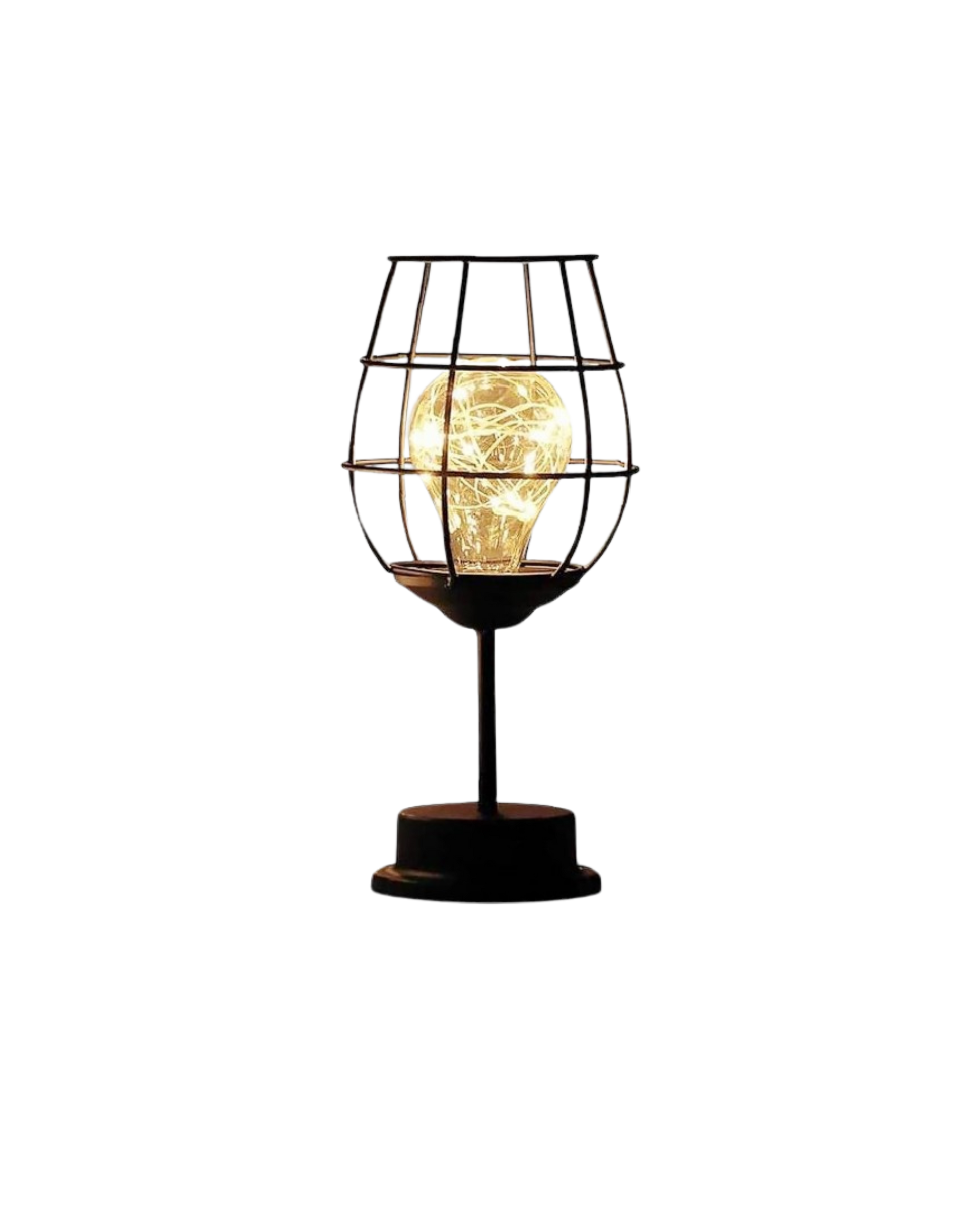 SUENTA Skulpturale Tischlampe mit Goldakzenten – Handgefertigte Eleganz Stil B