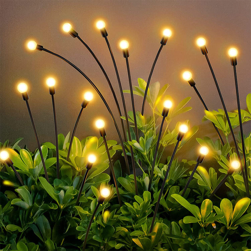SUENTA Solar Gartenbeleuchtung mit Glühwürmchen-Effekt – Wasserdicht LED Lampe