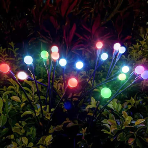 SUENTA Solar Gartenbeleuchtung mit Glühwürmchen-Effekt – Wasserdicht LED Lampe