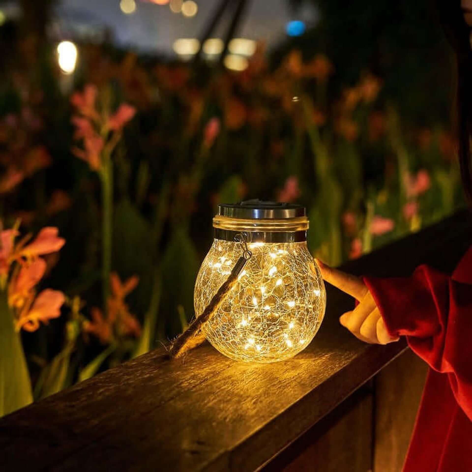 SUENTA Solar Gartenleuchten Aus Glas Im 3er Pack Für Außenbereich