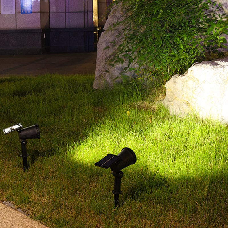 SUENTA Solarbetriebener LED Gartenstrahler Mit Bewegungsmelder 10 RGB