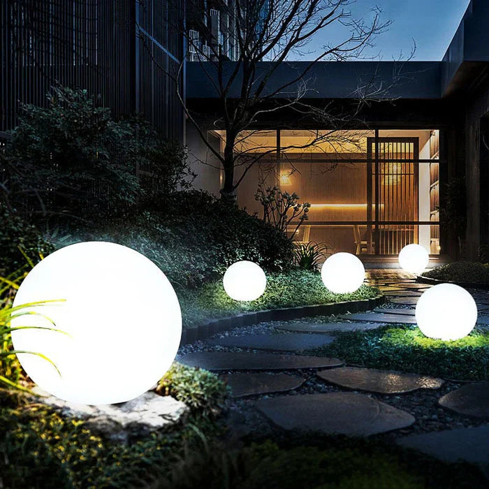 SUENTA Sphärische Gartenleuchte Kugel Für Garten Terrasse LED