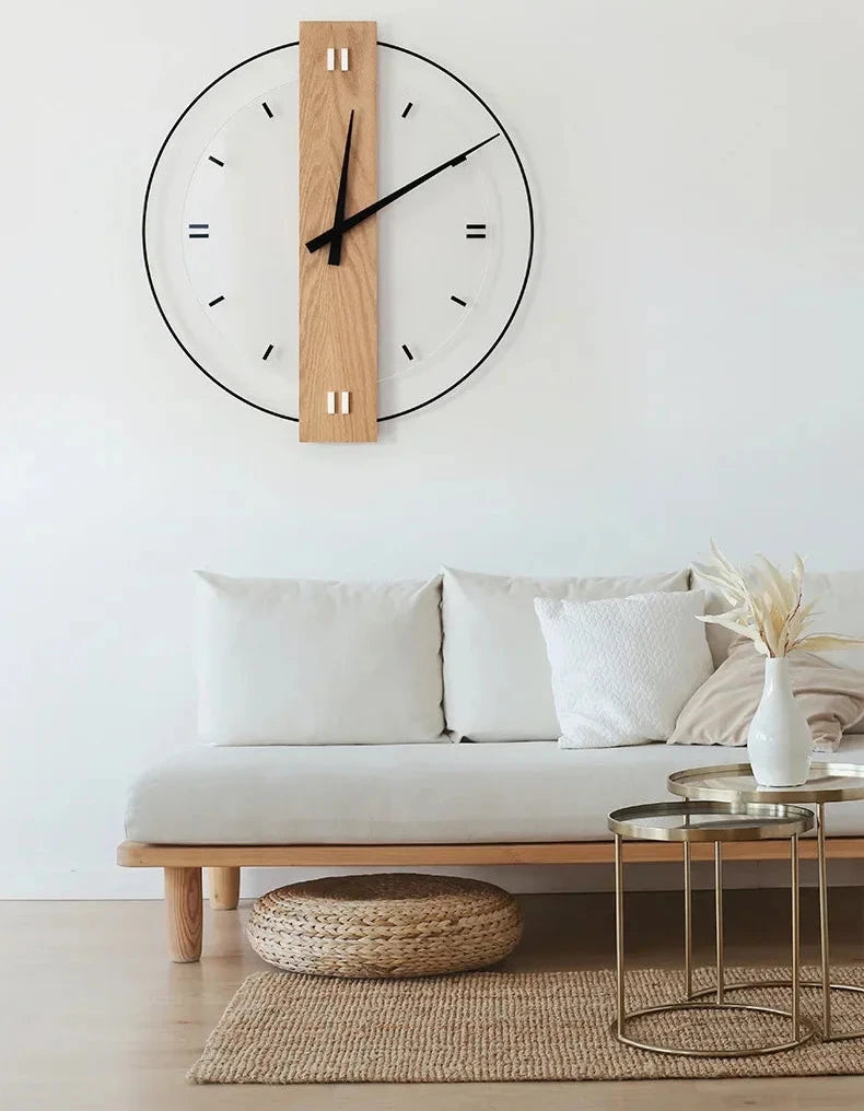 SUENTA Stille Wanduhr Aus Holz Mit Ruhigem Uhrwerk Minimal Design