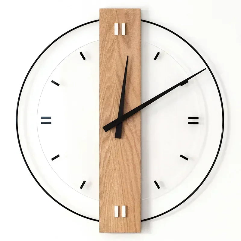 SUENTA Stille Wanduhr Aus Holz Mit Ruhigem Uhrwerk Minimal Design