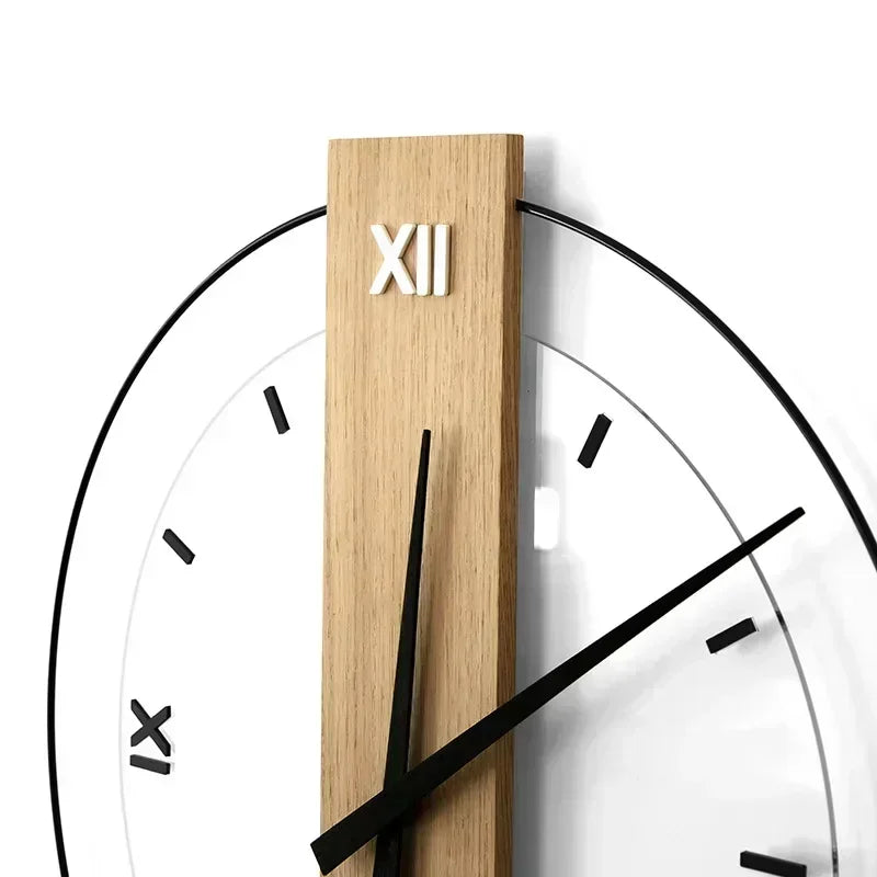 SUENTA Stille Wanduhr Aus Holz Mit Ruhigem Uhrwerk Minimal Design